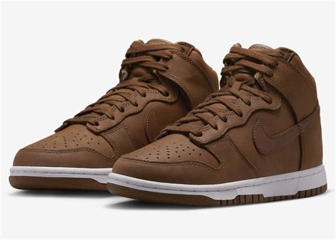 nike dunk high premium pecan brown dz  release date sbd