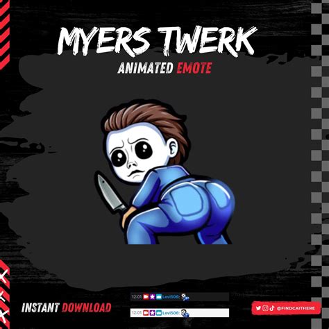 Michael Myers Animated Twerk Emote: Halloween Twitch/kick (GIF) - Etsy