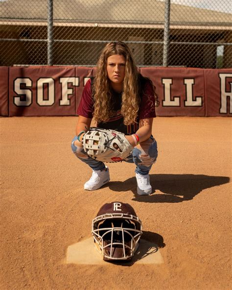 Home Run with Softball Senior Photos - BrightSide Creative