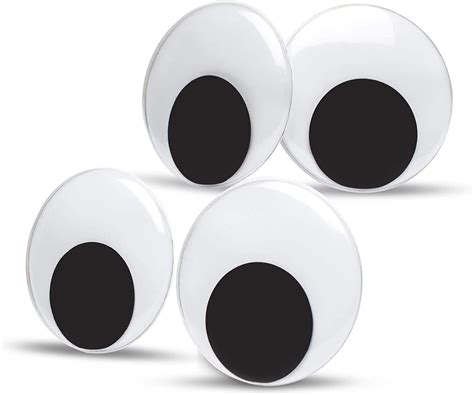 Amazon.com: Bastex 3 inch Giant Googly Wiggle Eyes - 4 Pack. Includes ...