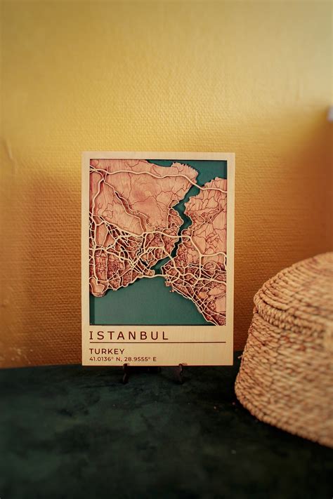 Istanbul Map Turkey Map Europe Map Custom Map Gift Heart - Etsy Canada