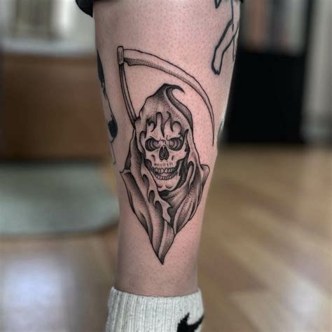 11+ Stencil Grim Reaper Tattoo Ideas That Will Blow Your Mind!