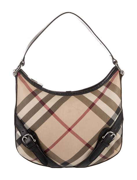 Burberry Nova CHeck Brooke Hobo - Neutrals Shoulder Bags, Handbags