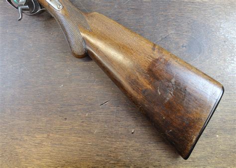lot antique  arms double barrel shotgun