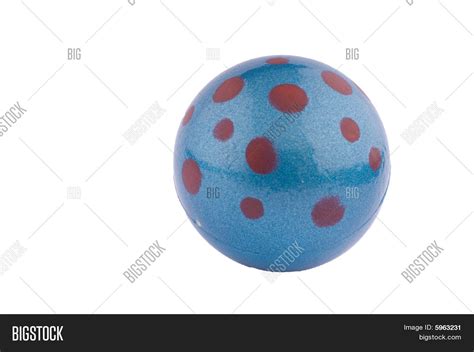 Blue Rubber Ball Red Image & Photo (Free Trial) | Bigstock