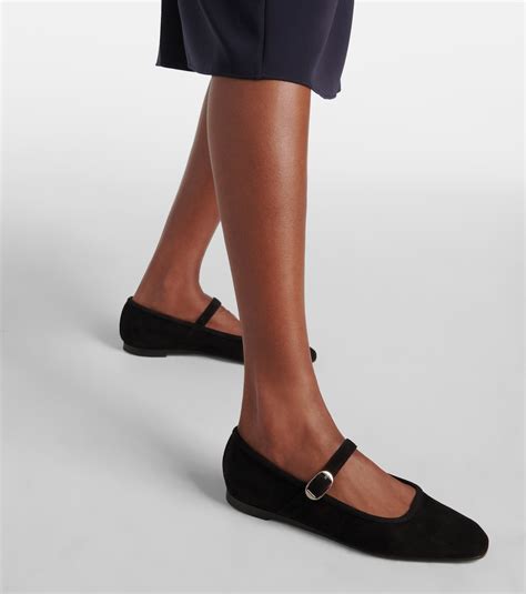 suede mary jane flats  black le monde beryl mytheresa