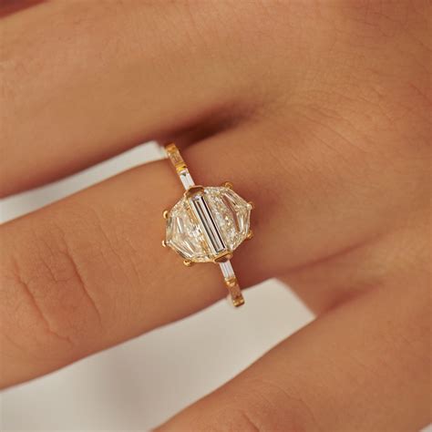 Orbit Cadillac & Baguette Diamond Engagement Ring – ARTEMER