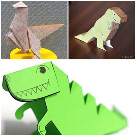 Dinossauro Para Montar De Papel - Dinossauro de Papel para Montar com Moldes - Pop Lembrancinhas