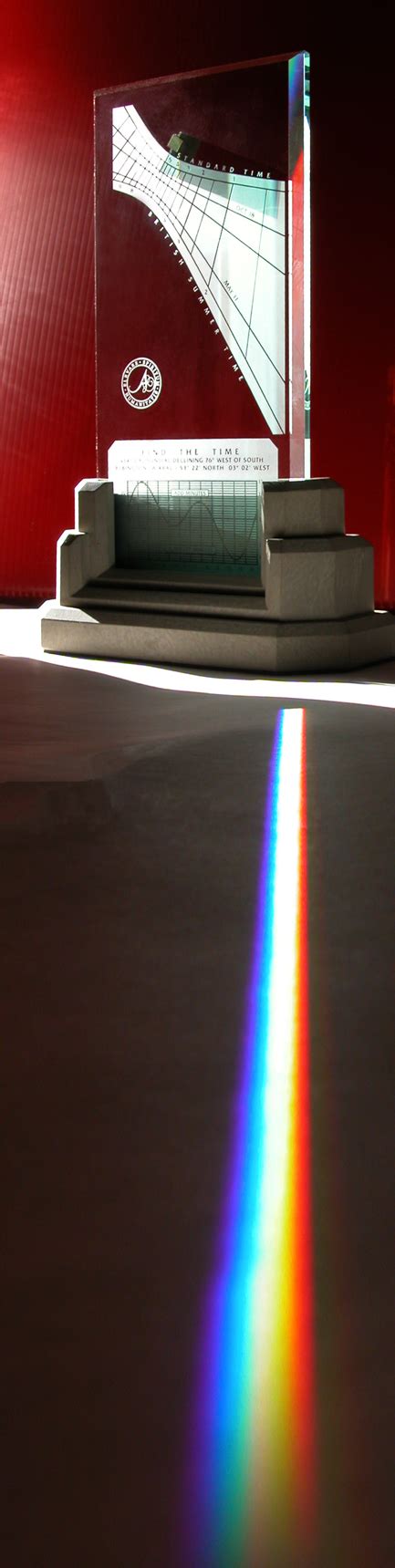 spectra rainbow anniversary sundial  modern personalized