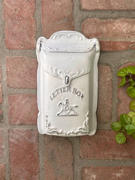 mailbox wall mount mailbox post white mailbox metal box wedding