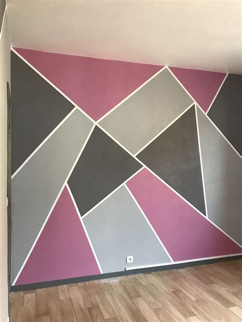 100 Geometric Wall Painting Designs Ideas
