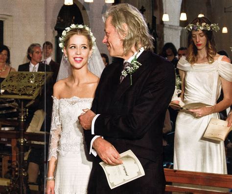 Bob geldof s wife jeanne marine is exquisite in a lace wedding gown