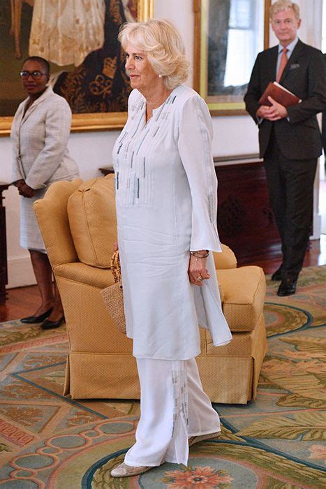 The Duchess of Cornwall keeps her cool in Barbados & wait until you see her beach bag | HELLO!