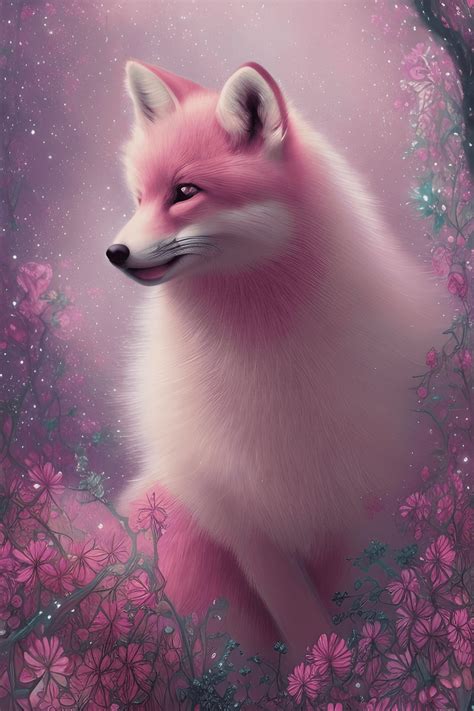 Pink Fox Logo Wallpaper