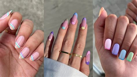 12 uñas francesas en color pastel para las amantes de los manis lindos ...