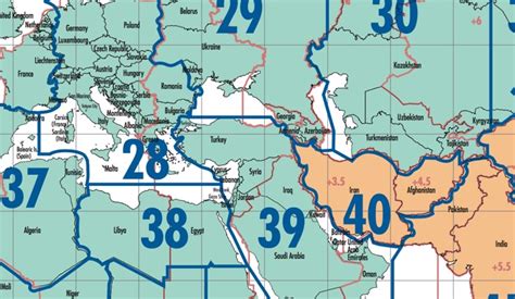 CQ DX Zones World Map