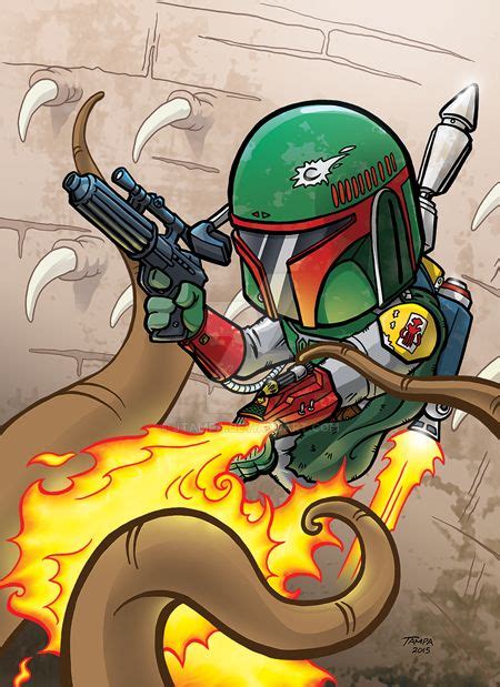 Boba Fett Escapes the Sarlacc Pit by JTampa on DeviantArt