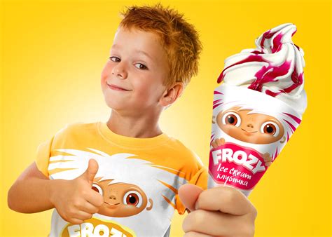 Разработка названия и дизайн упаковки мороженого Frozy для Food One