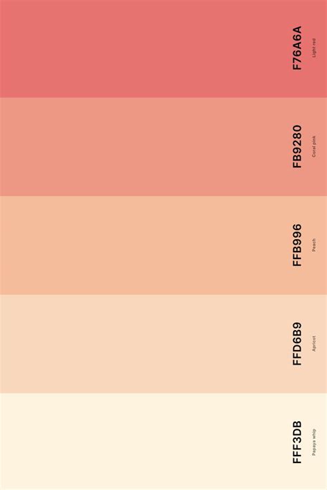 coral color palette 6
