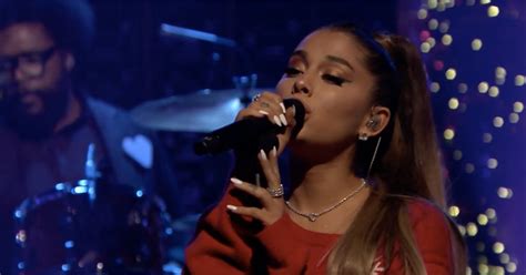 Ariana Grande Performs "Imagine" on The Tonight Show Video | POPSUGAR Entertainment