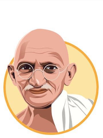 gandhi sketch stock illustrations  gandhi sketch stock