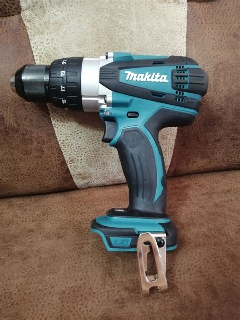 Дрель-шуруповерт аккумуляторная Makita DHP458Z LXT — купить по низкой ...