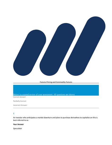 19. Futures Pricing and Commodity Futures Answers - Futures Pricing and