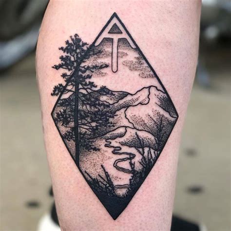 appalachian trail tattoo    ridges hike  virgina