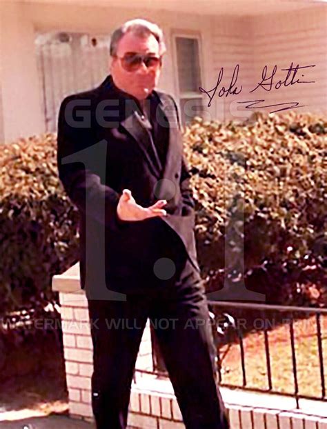 JOHN GOTTI MAFIA MUGSHOT SIGNED AUTOGRAPH SIGNATURE 8.5X11 PHOTO ...