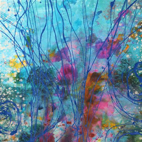 Under water by Maria Moretti (2022) : Painting Oil, Enamel on Canvas