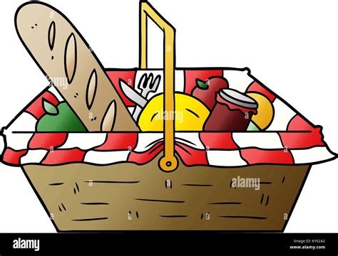 cartoon picnic basket Stock Vector Image & Art - Alamy