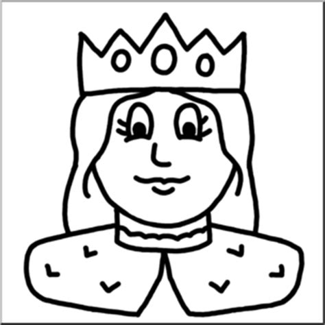 clipart queen black and white 10 free Cliparts | Download images on ...