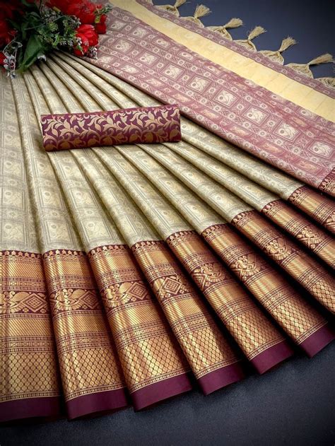aab tapasi mercerised copper silk saree collection