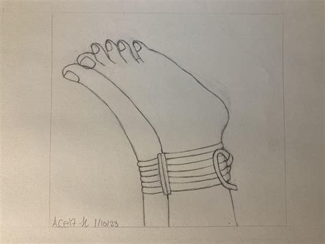 Tied up feet 🦶 : r/draw