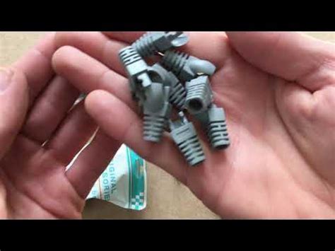 Конектори RJ45 та ковпачки ізолюючі RJ45 - YouTube