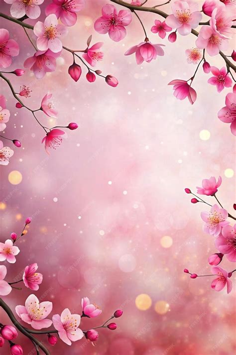 Premium Photo | A sakura floral wallpaper spring