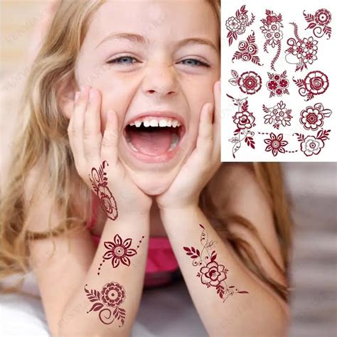 Simple Henna Tattoo Designs For Kids