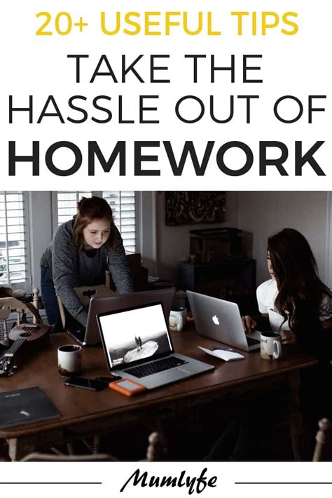homework tips     hassle   homework mumlyfe