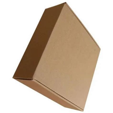 brown square plain corrugated packaging box  rs piece corrugated