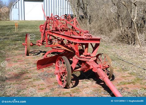 Old farm equipment stock image. Image of architectural - 123138961