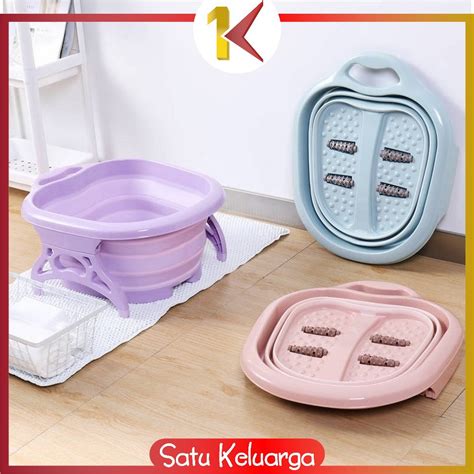 Jual SK-C151 Baskom Lipat Rendam Pijat Kaki Refleksi Foldable Footbath ...