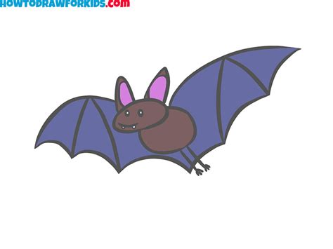 How to Draw a Bat - Easy Drawing Tutorial For Kids