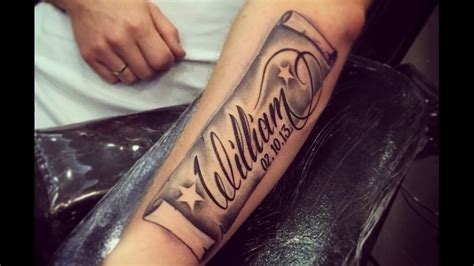 Applying Name Tattoo Designs on the Body - YouTube