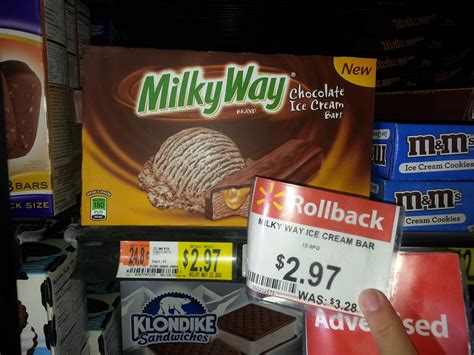 Half Price Milky Way, Snickers, or Twix Ice Cream Bars at Walmart!