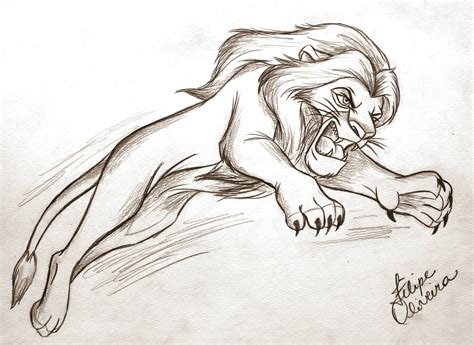 Sketch Disney - Simba by filipeoliveira on DeviantArt