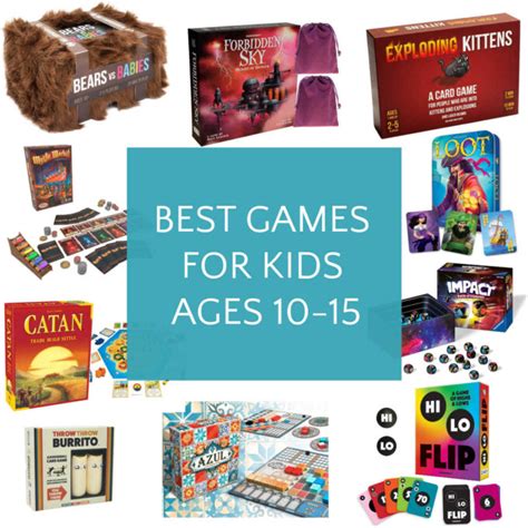 Best Games for Kids Ages 10-15