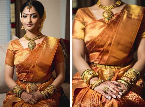 simple traditional look | South indian bride, Indian bridal wear ...