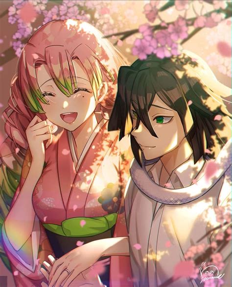 mitsuri  obanai love demon slayer hd phone wallpaper mobile