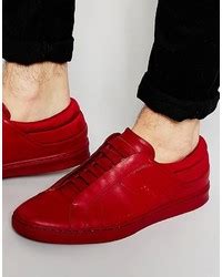 Men's Red Sneakers by Hugo Boss | Lookastic