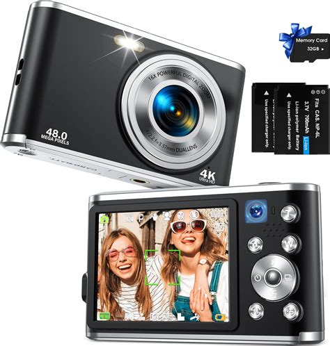 Amazon.com : Digital Camera, Auto Focus FHD 4K Vlogging Camera with